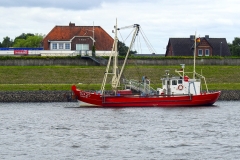 Fischkutter auf der Elbe