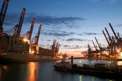 Hamburger Hafen Abends